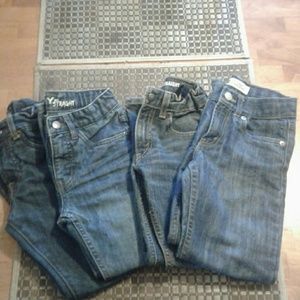4-Pair Boys Jeans size 7, Lucky Brand/DKNY/Levi's